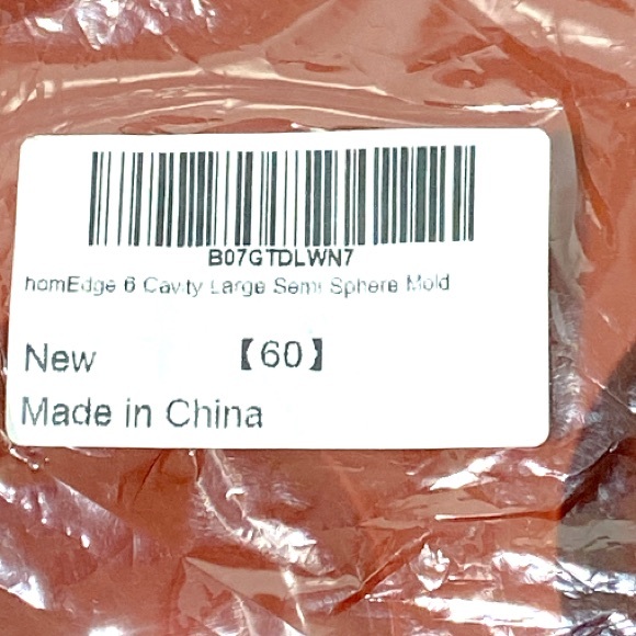 HomEdge 6-cavity Large Semi Sphere Mold 3 Packs Brown - Picture 10 of 10